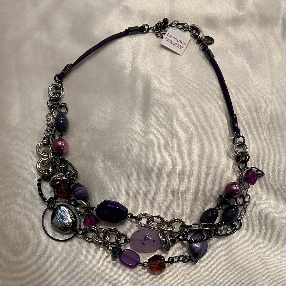 Lia Sophia Multicolor Beaded Necklace